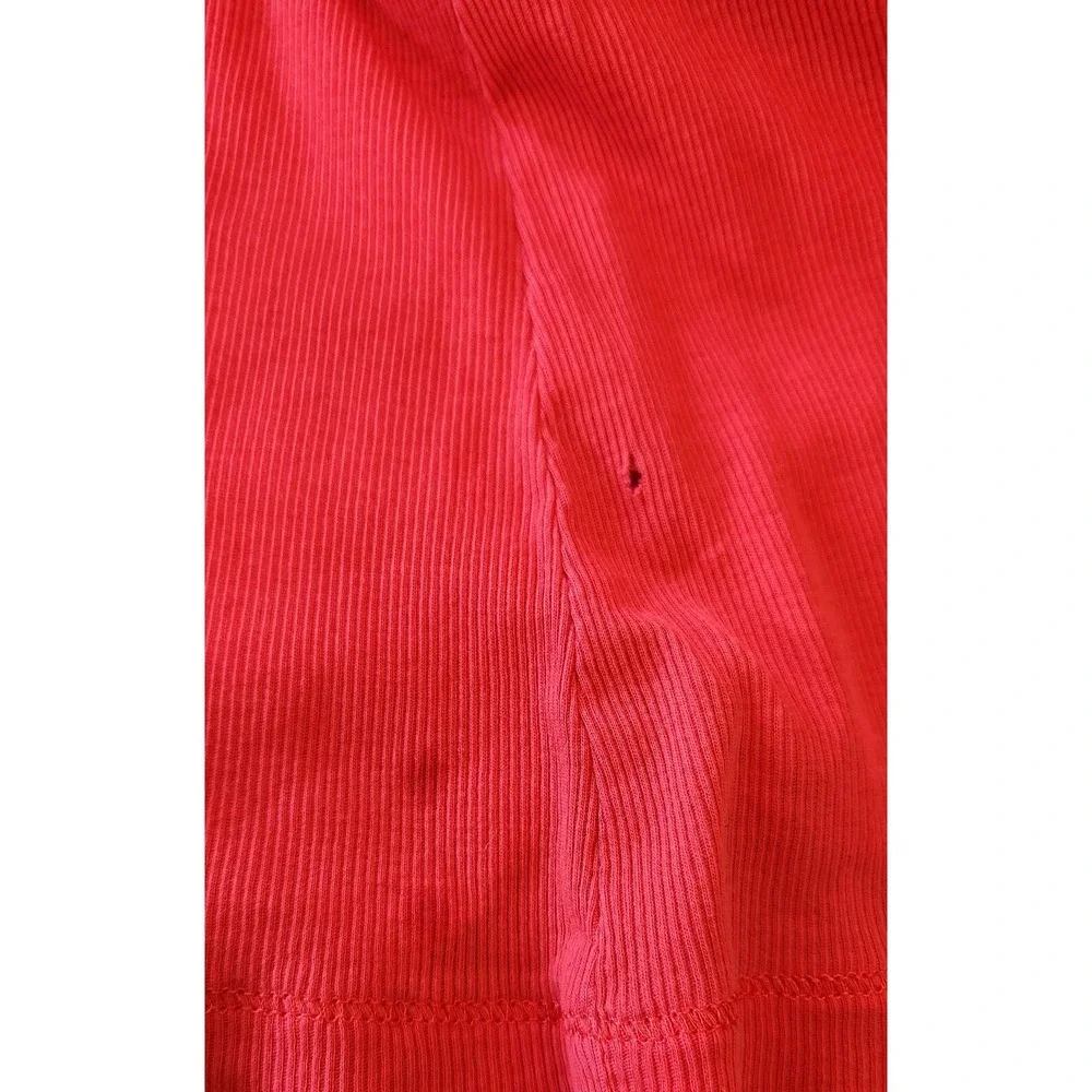 Christmas Skirt Girl's Size 10/12 Handmade Lined Red White Elastic Waist Vintage